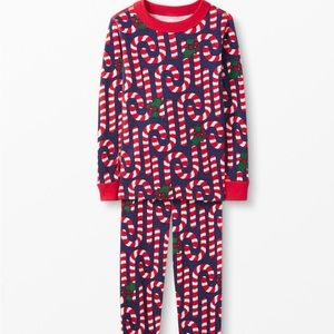NWT Hanna Andersson Holiday Candy Cane Pajamas for kid size 4